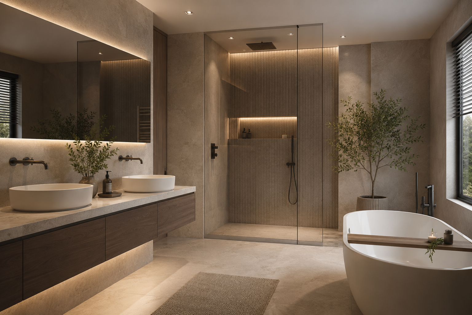 Badezimmer Interior Rendering SPA Schweiz
