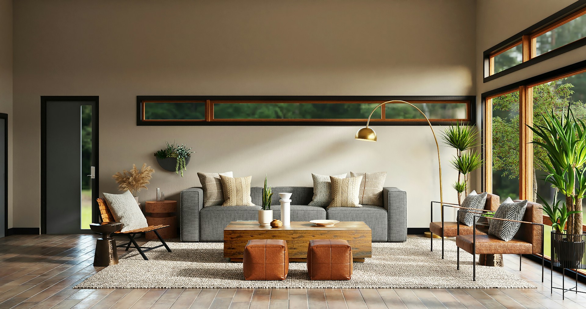 Fotorealistisches Interior Rendering Wohnzimmer Schweiz