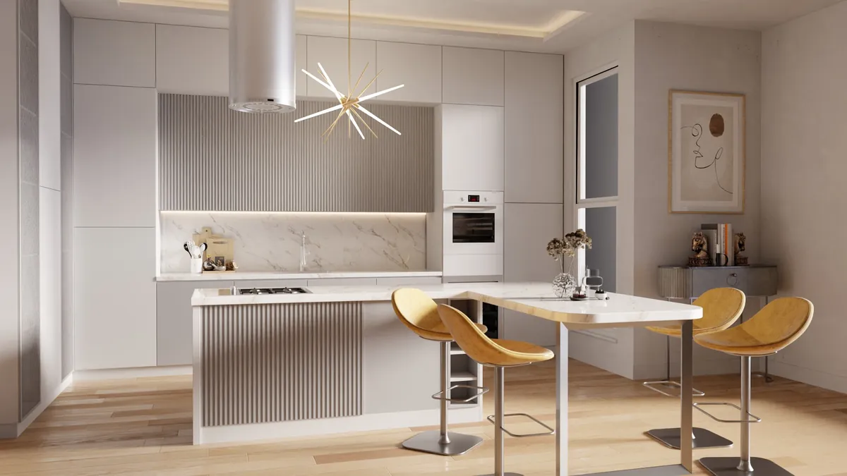 Küche – Interior Rendering Küche Zürich