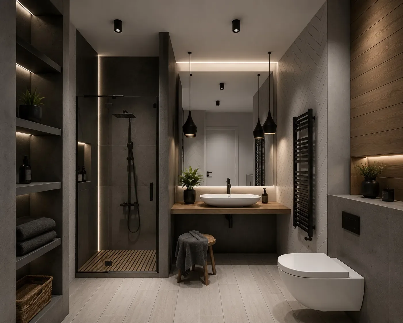Luxusbadezimmer — Interior · Bad, Architekturvisualisierung von Velaro Rendering